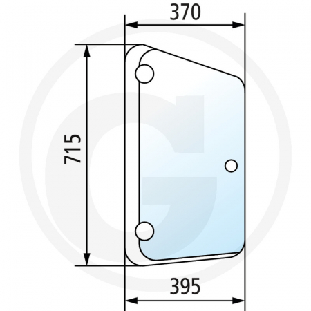 Tipuri de tractoare: Agroton K 90, 100, 110, 120, K 410 Com3, 420 Com3, 420 Profiline Com3, 430 Com3, 430 Profiline Com3, 610 Com 3, 610 Profiline Com3 - Geam lateral stanga 65004066 0.012.1437.0  