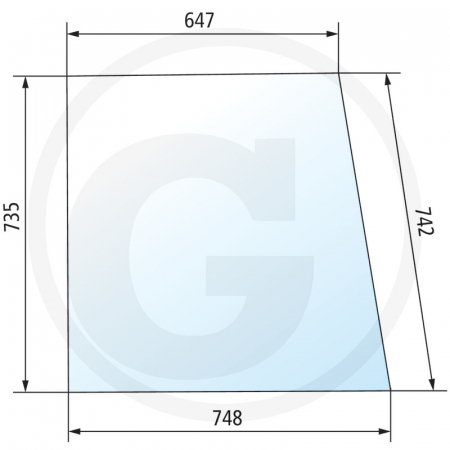 Tipuri de tractoare: Favorit 610, 611, 612, 614, 615 - Geam lateral stanga 650S1500351020 281500351020  
