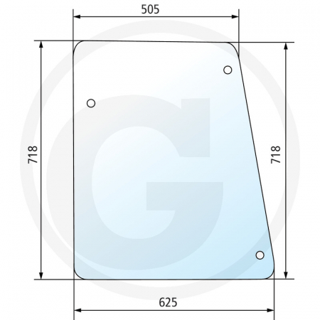 Tipuri de tractoare: 4 cilindri, 1550, 1640, 1750, 1850, 1950, 2040, 2250, 2450, 2650, 2850; Cabina: MC 1, CC2 - Geam lateral 650885691 L60335 L57912  