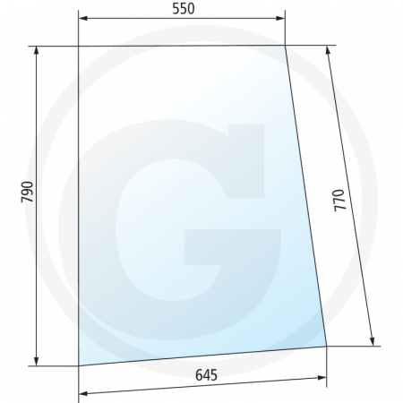 Tipuri de tractoare: L 60, 65, 75, 85, 95 - Geam lateral 650886562 86521435  