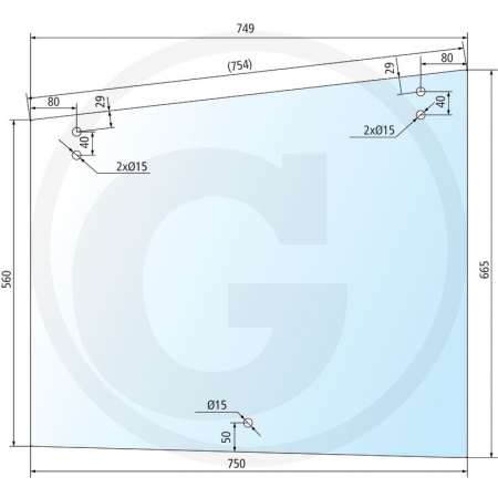 Tipuri de tractoare: Farmer 303, 304, 305, 306, 307, 308, 309, 310, 311, 312, GT 345, 360, 365, 380 - Geam lateral 650885786 178810110050  
