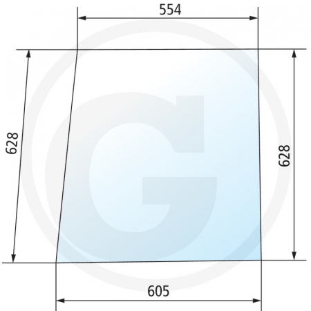 Tipuri de tractoare: Farmer 103, 104, 105, 106, 108 - Geam lateral 650S8514210150 258514210150  