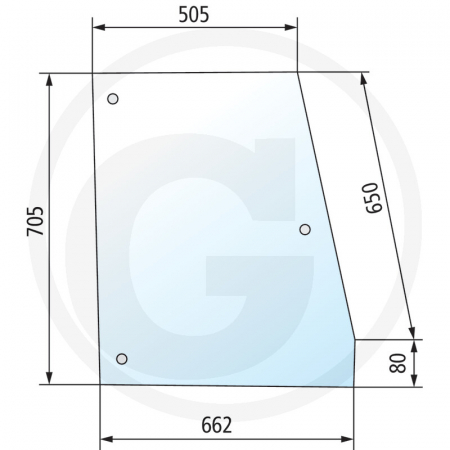 Tipuri de tractoare: 8060, 8070, 8080, 8090, 8100, 8110, 8120, 8130; Cabina: SK I cu 1 usa - Geam lateral 650885912 1-34-371-113  