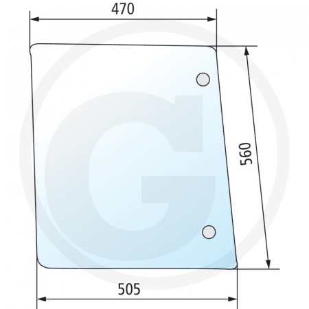 Tipuri de tractoare: M 948, 956, 958, 963 - Geam lateral 650S34703168 1-34-703-168  