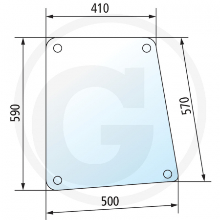 Tipuri de tractoare: Farmer 240S, 250S, 260S, 275S, 280S - Geam lateral (dreapta si stanga) 650806011 294810040300  