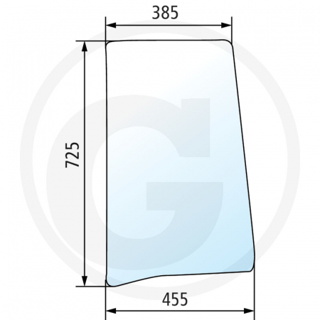 Tipuri de tractoare: Quantum 65C, 65V, 75C, 75N, 75V, 85C, 85N, 85V, 95C, 95V - Geam lateral Case IH - stanga 650S130823 47130823  