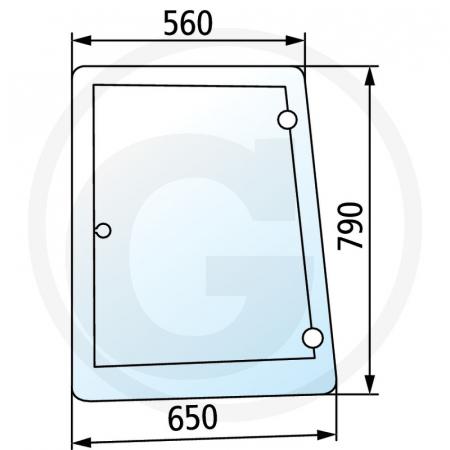 Tipuri de tractoare: MXM 120, 130, 140, 155, 175, 190 - Geam lateral - stanga 650S029321 82029321 82009813  