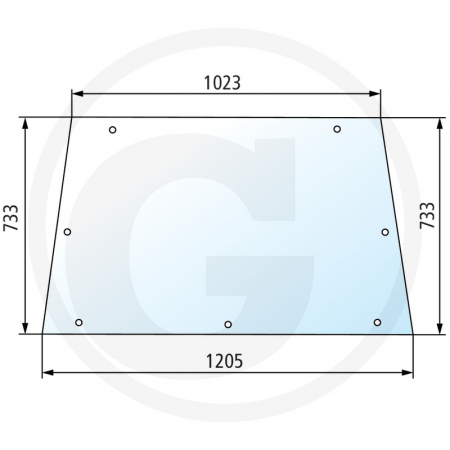 Tipuri de tractoare: 274, 284, 294, 377, 387, 397, 675, 690, 698, 699, 1004, 1007, 1014, 1024 - Geam spate 650S01909M2 3301909M2 3301874M1  