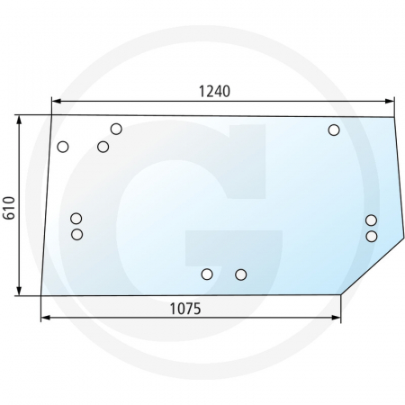 Tipuri de tractoare: 7210, 7220, 7230, 7240, 7250; Cabina: Magnum - Geam spate 50S2329A1 232329A1  