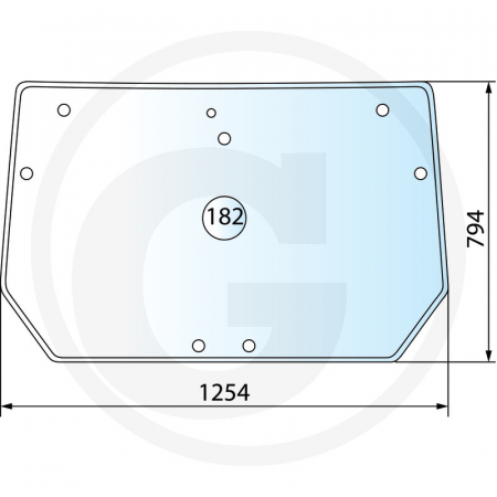 Tipuri de tractoare: Explorer 80, 90, 90.4, 100, 105, 105.4, 115.4, 85E, 100E, 115E, Silver 100, 110, Virtus 90, 100, 110, 120 - Geam spate 65004118 0.016.8502.0/10  