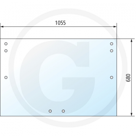 Tipuri de tractoare: 8060, 8070, 8080, 8090, 8100, 8110, 8120, 8130; Cabina: SK I cu 1 usa - Geam spate 650884154 1-34-171-087 84257841  