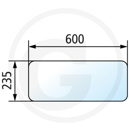 Tipuri de tractoare: 5410, 5420, 5425,  5430, 5435, 5440, 5445, 5450, 5455, 5460, 5465, 5470, 5475, 5480, 6445, 6455, 6460, 6465, 6470, 6475, 6480, 6485, 6490, 6495, 6497, 6499, 7465, 7475, 7480, 7485 - Geam spate 240/4282860M1 4282860 4282860M1  