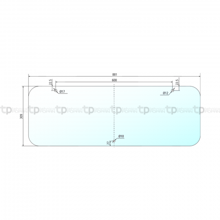 1. Piese & Accesorii Tractoare - Geam spate Case IH 84256457 650883654  