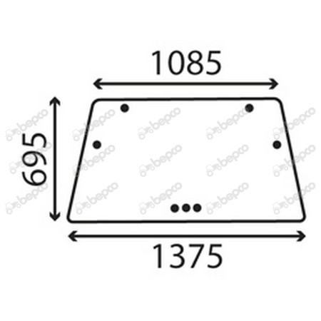 Tipuri de tractoare: DX 85, 90, 110, 120, 140, 160; Cabina: DX - Geam spate - Deutz Fahr DX 85 21/4072-53