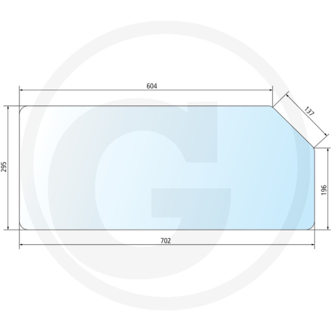 Diverse - Geam spate inferior- New Holland (mic) 82000485 Fiat|New Holland|Case-IH|Ford