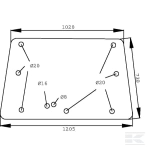 1. Piese & Accesorii Tractoare - Geam spate - Landini 3306547M2 D6620 