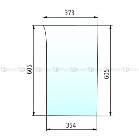 Tipuri de tractoare: F 100, 110, 115, 120, 130, 140 - Geam usa (stanga) Fiat 65088629 85158497 5153535  5158497 FA5158497  