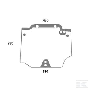 Tipuri de tractoare: T4.95F Tier, T4020, T4030, T4040, T4050, T4060 F (2/12-), T4060 N (2/12-), T4060 V (2/12-), TN60, TN85, TN95 - Geam spate New Holland, seria TN 44911821