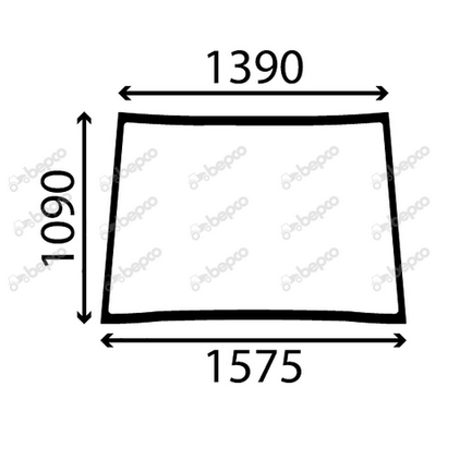 6.1. Utilaje de constructii - Geam spate potrivit pentru Volvo 11962908