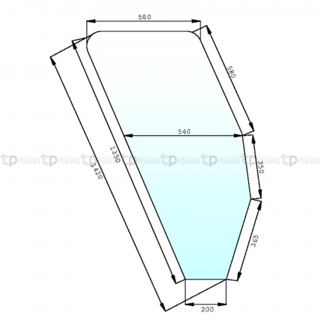 Tipuri de tractoare: 580, 680, 780, 880, 980, 1180, 1280, 1380, 1580, 70-90, 80-90, 90-90, 100-90, 115-90, 130-90, 140-90, 160-90, 180-90, 70-88, 80-88; Cabina: CS 2, 3, 4, 5, 6, 8, 9 - Geam usa (dreapta) Fiat 3232781R1  