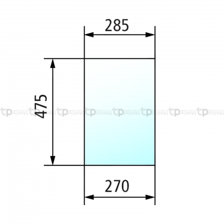 Tipuri de tractor: 433, 533, 633, 733, 833, 933, 440, 540, 640, 740, 840, 940 - Geam lateral Case IH 1284699C1  