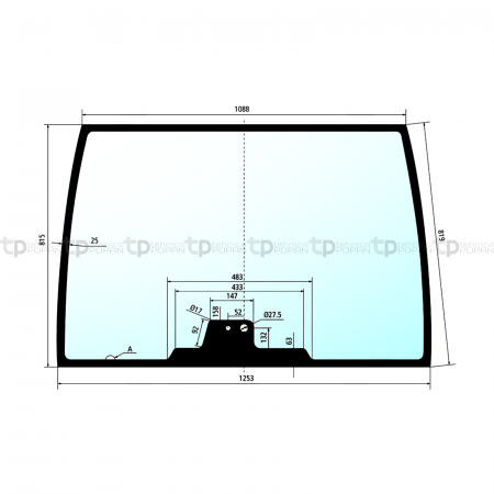 Tipuri de tractoare: Farmer 307, 308, 309, 310, 311, 312, Favorit 509, 510, 511, 512, 514, 515, 816, 818, 822, 824, 916, 920, 924, 926 - Parbriz curbat Fendt 72317166 G816810040050 H816810040010 H816810040012  