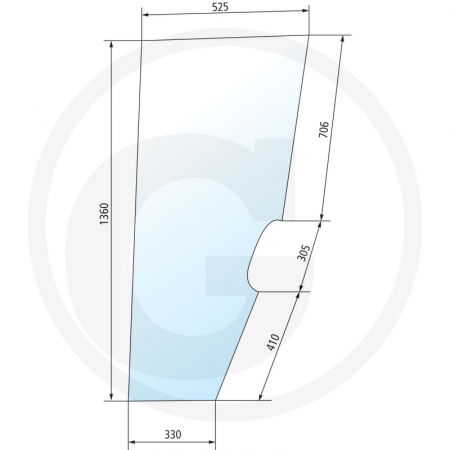 Tipuri de tractoare: Laser, Galaxy; Cabina: Laser 100, 110, 130, 150 - Geam usa 650884030 0.9234.212.0/20  