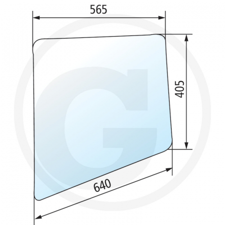 Tipuri de tractoare: M 948, 956, 958, 963 - Geam usa 650S34771737 1-34-771-737  