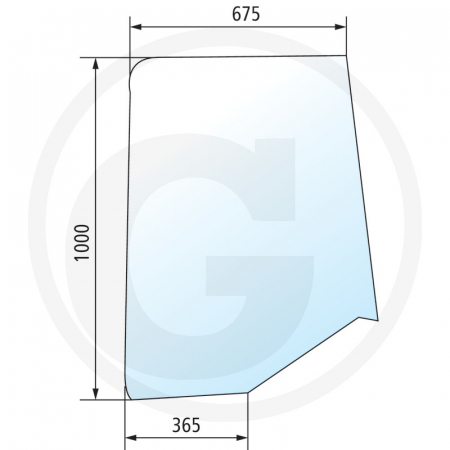 Tipuri de tractoare: 7210, 7220, 7230, 7240, 7250; Cabina: Magnum - Geam usa Case IH - stanga 650S40194C1 1340194C1  