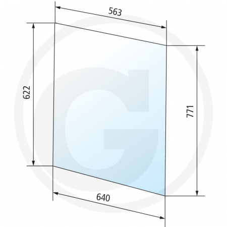 Tipuri de tractoare: 3006, 4006, 4506, 5206, 6206, 6806, 7206, 8006, 10006; Cabina: Fritzmeier Europa II 9102 - Geam usa Deutz-Fahr 650880809 520417  