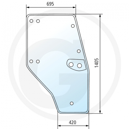 Tipuri de tractoare: 3.10, 3.30, 3.50, 3.65, 3.70, 3.80, 3.90, AgroPrima 4.31, 4.51, 4.56, 6.06, 6.16, AgroXtra 3.57, 4.07, 4.17, 4.47, 4.57, 6.07, 6.17; Cabina: DX - SC(Starcab) - Geam usa - dreapta 65004100 04352851  