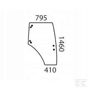 Diverse - Geam usa dreapta - Landini