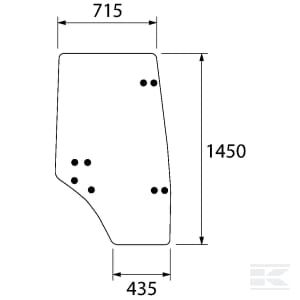 Diverse - Geam usa dreapta - Same 000753520/30