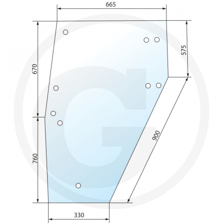 Tipuri de tractoare: DX 4.10, 4.30, 4.50, 4.70, 6.05, 6.10, 6.30, 6.50, 7.10; Cabina: DX - SC (Starcab) - Geam usa - stanga 650S358527 04358527  