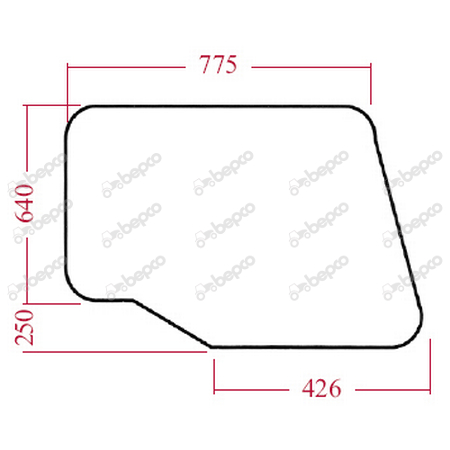 Tipuri: 743XL, 745XL, 844XL, 845 XL, 856XL, 956XL, 1056XL, 1255XL, 1455XL, 3230, 4210, 4220, 4230, 4240, 495XL, 585XL, 595XL, 685XL, 785 XL, 695XL, 795XL, 885XL, 895XL, 995XL; Cabina XL - 1975195C1 Geam usa stanga Case IH
