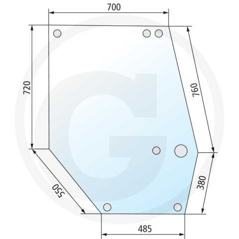 Tipuri de tractoare: Maxxum 5120 (Series Maxxum), 5120 PRO, 5130 (Series Maxxum), 5130 PRO, 5140, 5140 PRO, 5150, 5150 PRO, 5220, 5230, 5240, 5250 - Geam usa - Stanga Case-IH Maxxum 1330931C2  I1330931C2 1330931C2 Case-IH