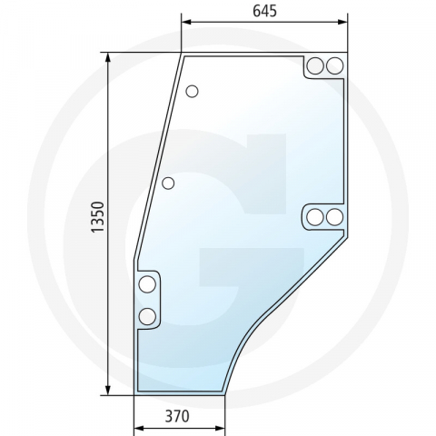 Tipuri de tractoare: 3.10, 3.30, 3.50, 3.65, 3.70, 3.80, 3.90, AgroPrima 4.31, 4.51, 4.56, 6.06, 6.16, AgroXtra 3.57, 4.07, 4.17, 4.47, 4.57, 6.07, 6.17; Cabina: DX - SC(Starcab) - 65004071 Geam usa stanga Deutz