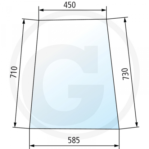 Tipuri de tractoare: Farmer 303, 304, 305, 306, 307, 308, 309, 310, 311, 312, GT 345, 360, 365, 380 - 650S8810111130 Geam usa Fendt
