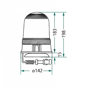 Girofar cu magnet H1 207RLM 94/12 [1]