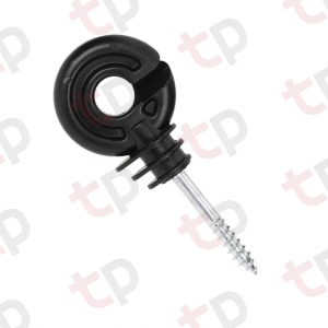 Izolatori & Mânere - Izolator inelar negru surub 40mm x diametru 5 705001FA