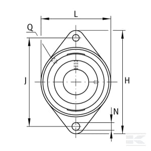Lagar cu rulment PCJT35 Ø35 mm pentru coasa Vicon [1]