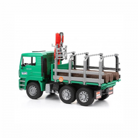 Jucarie - Camion MAN cu Remorca de transport lemne 02769   [1]