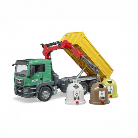 Camion MAN TGS cu macara și 3 containere deșeuri  [2]