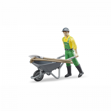 7.3. Figurine - Jucarie - Figurina agricultor cu accesorii 62610 Bruder 62610