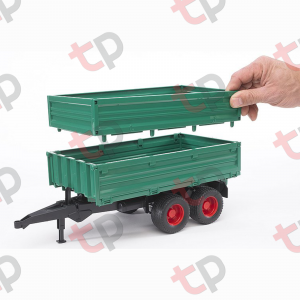 Jucarie - Remorca basculabila Welger cu deschidere pe 3 laturi 02010 Bruder 02010   [1]