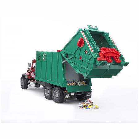 Jucarie - Masina de gunoi Mack Granite 02812 Bruder 02812   [2]