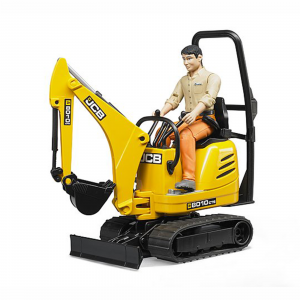 Jucarie - Mini excavator cu senile JCB 8010 CTS si muncitor 62002 Bruder 62002 [3]