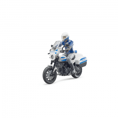 Motocicletă de poliție Ducati Scrambler cu motociclist - 2020 [0]
