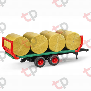 7.6. Tractoare & Utilaje Agricole - Jucarie - Remorca transport baloti 02220 Bruder 02220  