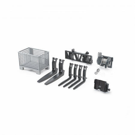 7.1. Accesorii - Jucarie - Set accesorii pentru Incarcator frontal 02318 Bruder 02318